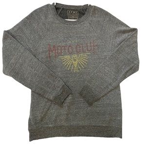 Moto Club Grey Crew Neck Sweater